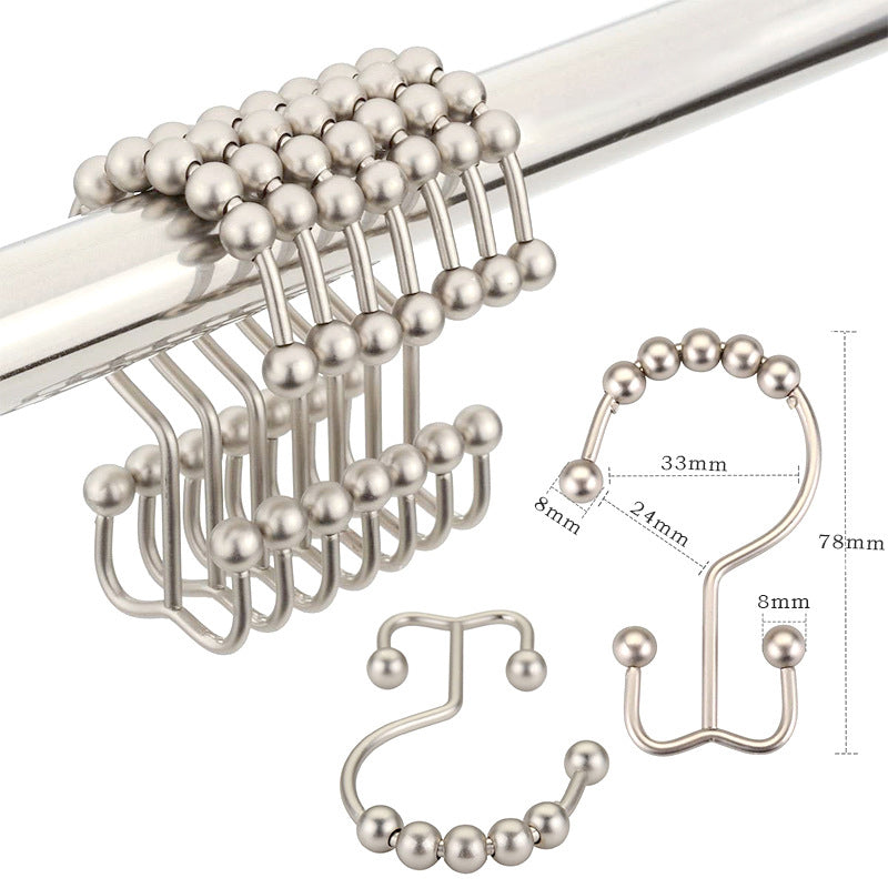 Stainless Steel Hook, Mountain Shaped Ball Curtain,