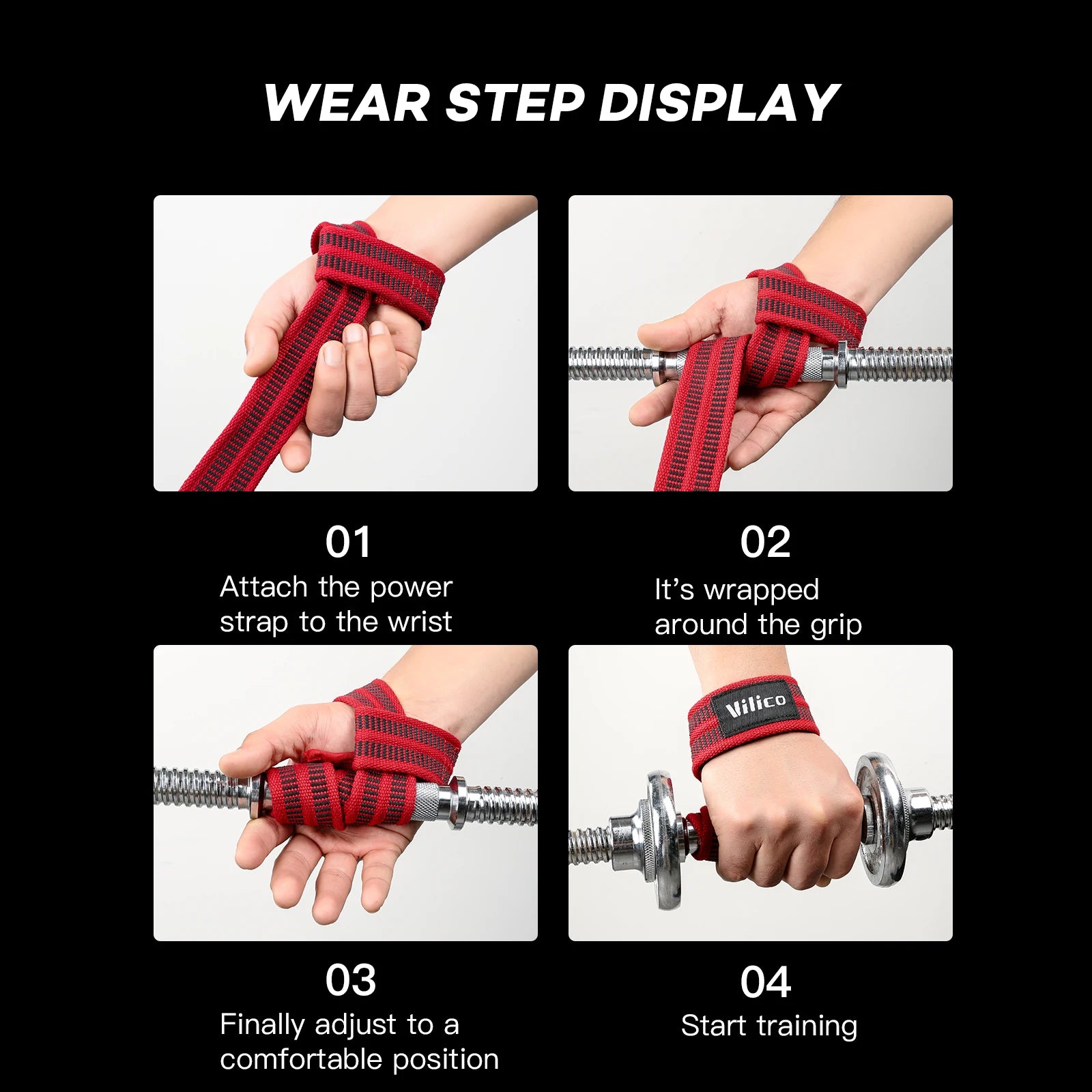 Hard Pull Assist Belt Fitness Gloves Weightlifting Pull Up Assist Grip Belt