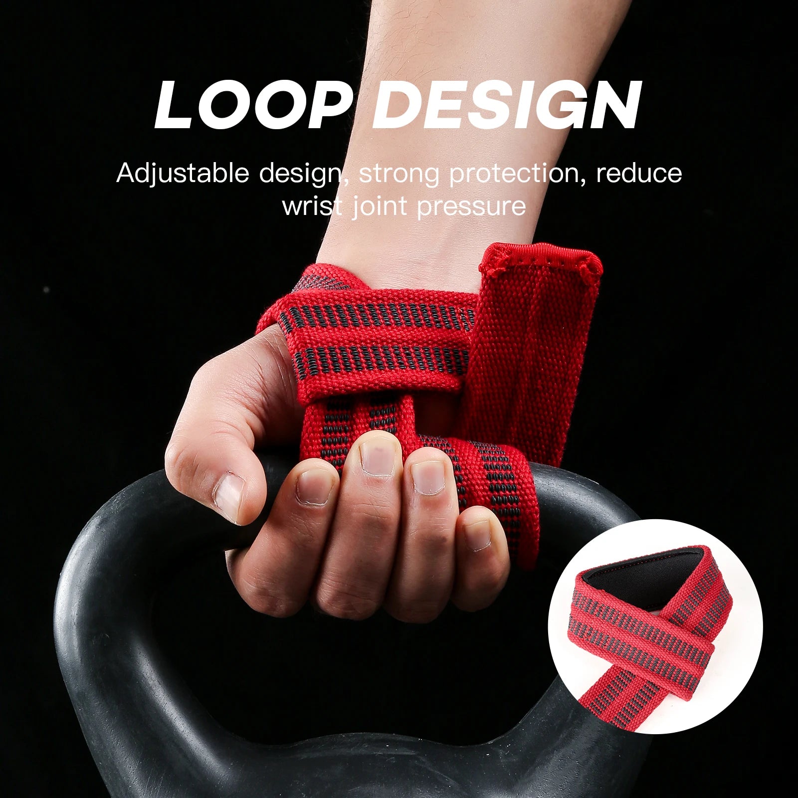 Hard Pull Assist Belt Fitness Gloves Weightlifting Pull Up Assist Grip Belt